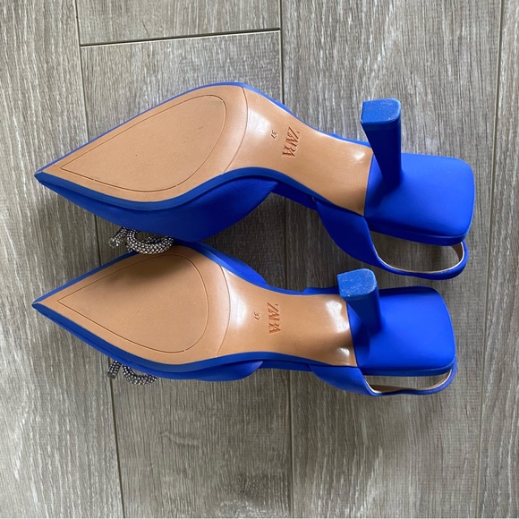 Blue Zara Heels - Picture 3 of 3